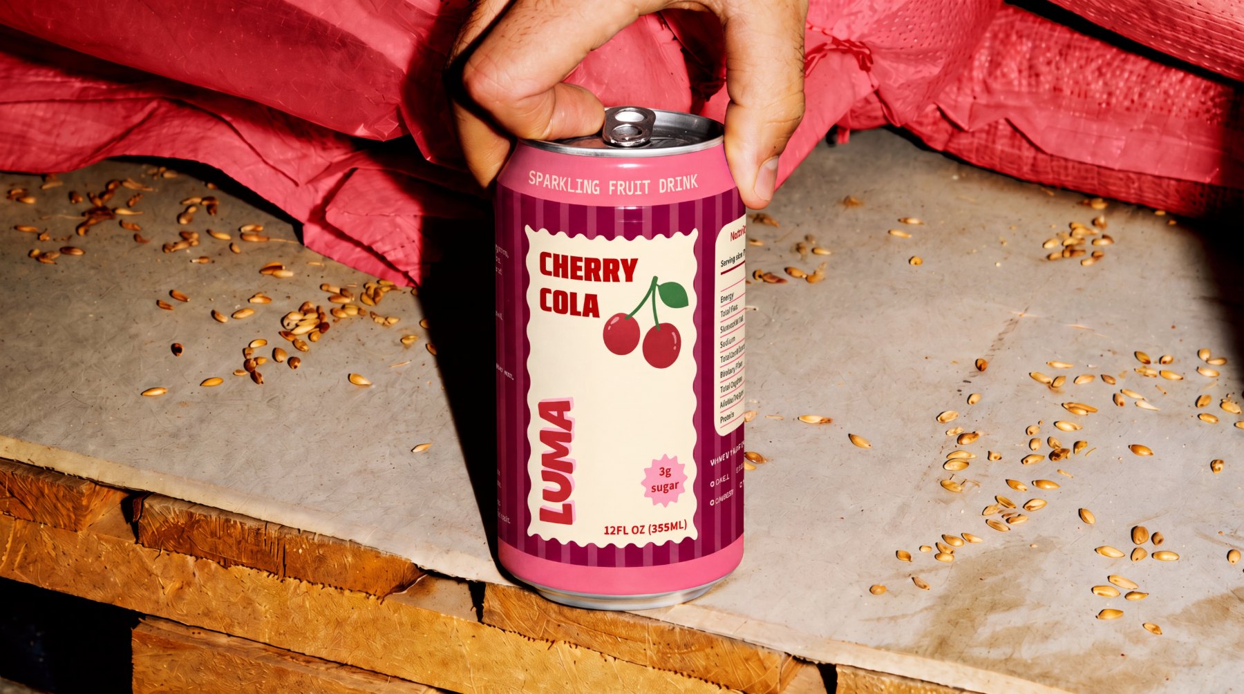 Luma packaging design, detail shot