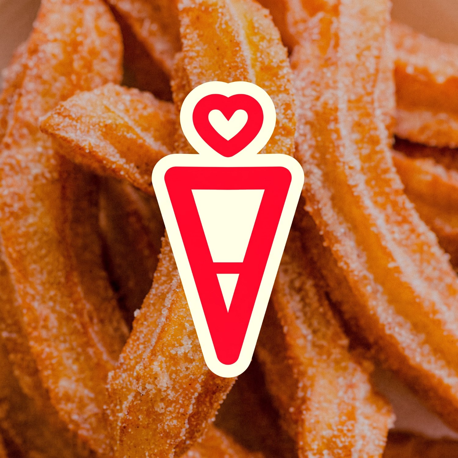 Palomino churro sticker illustration