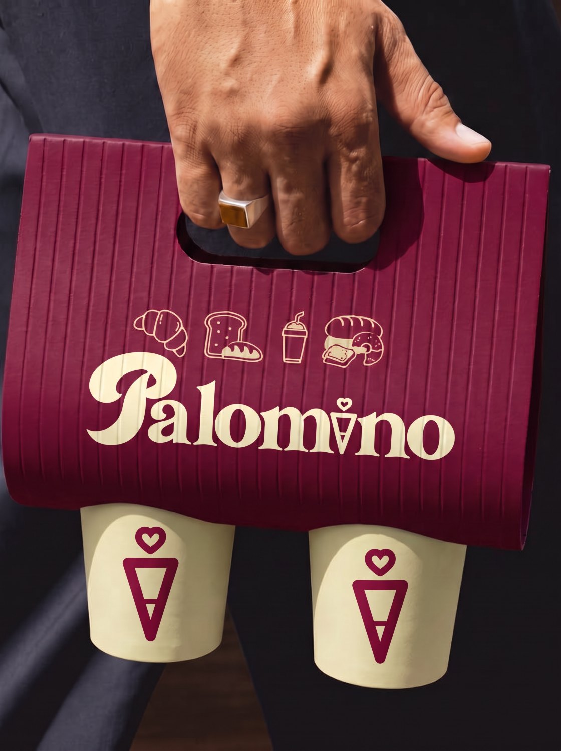 Palomino coffee cup carrier design