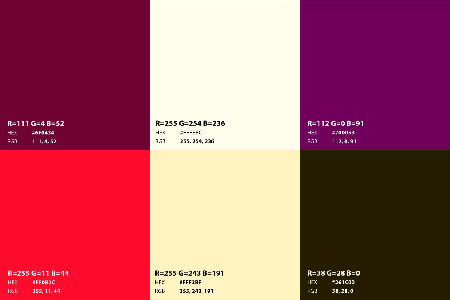 Palomino brand color palette