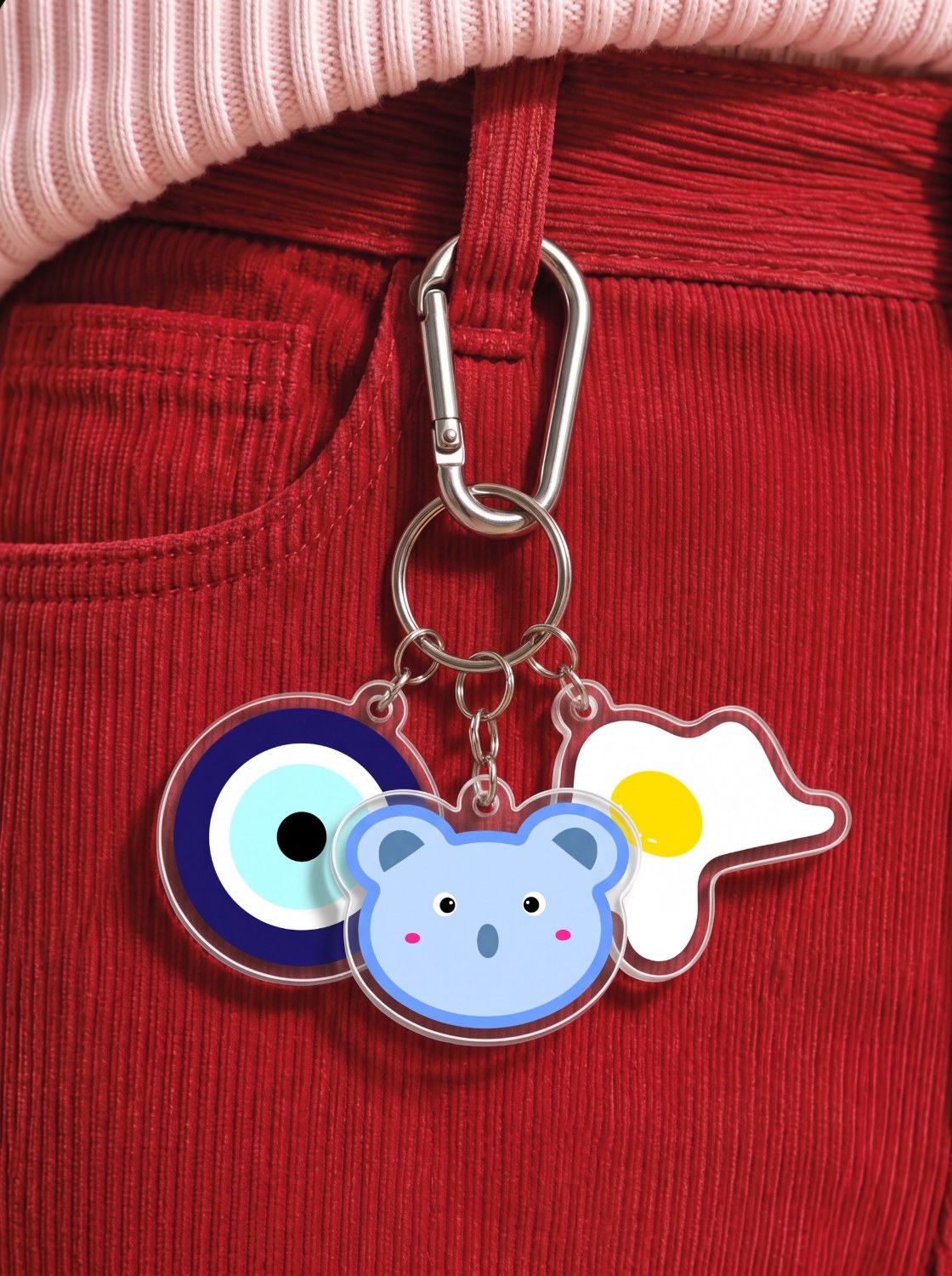 Sticker series keychain design
