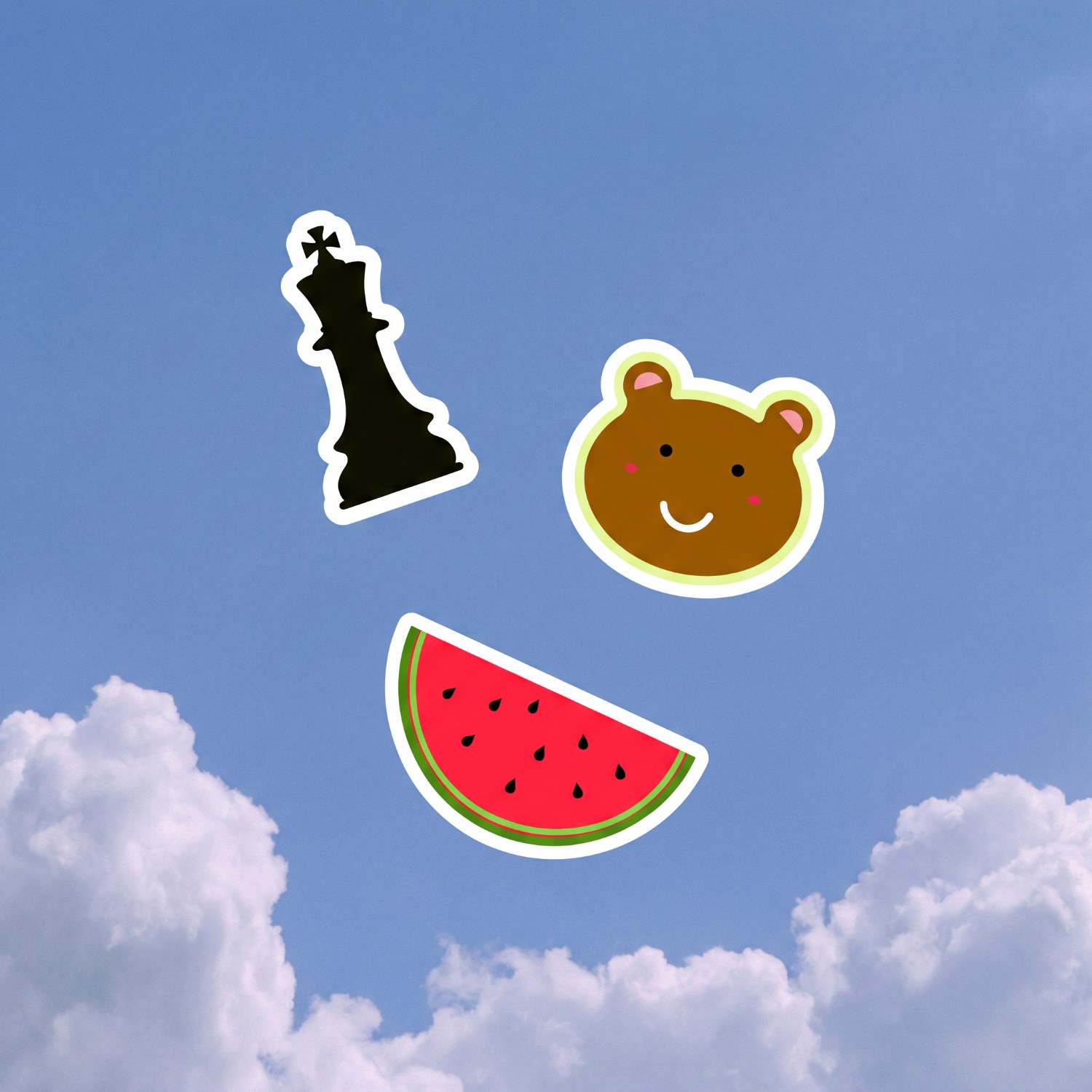 Sticker illustrations, sky theme