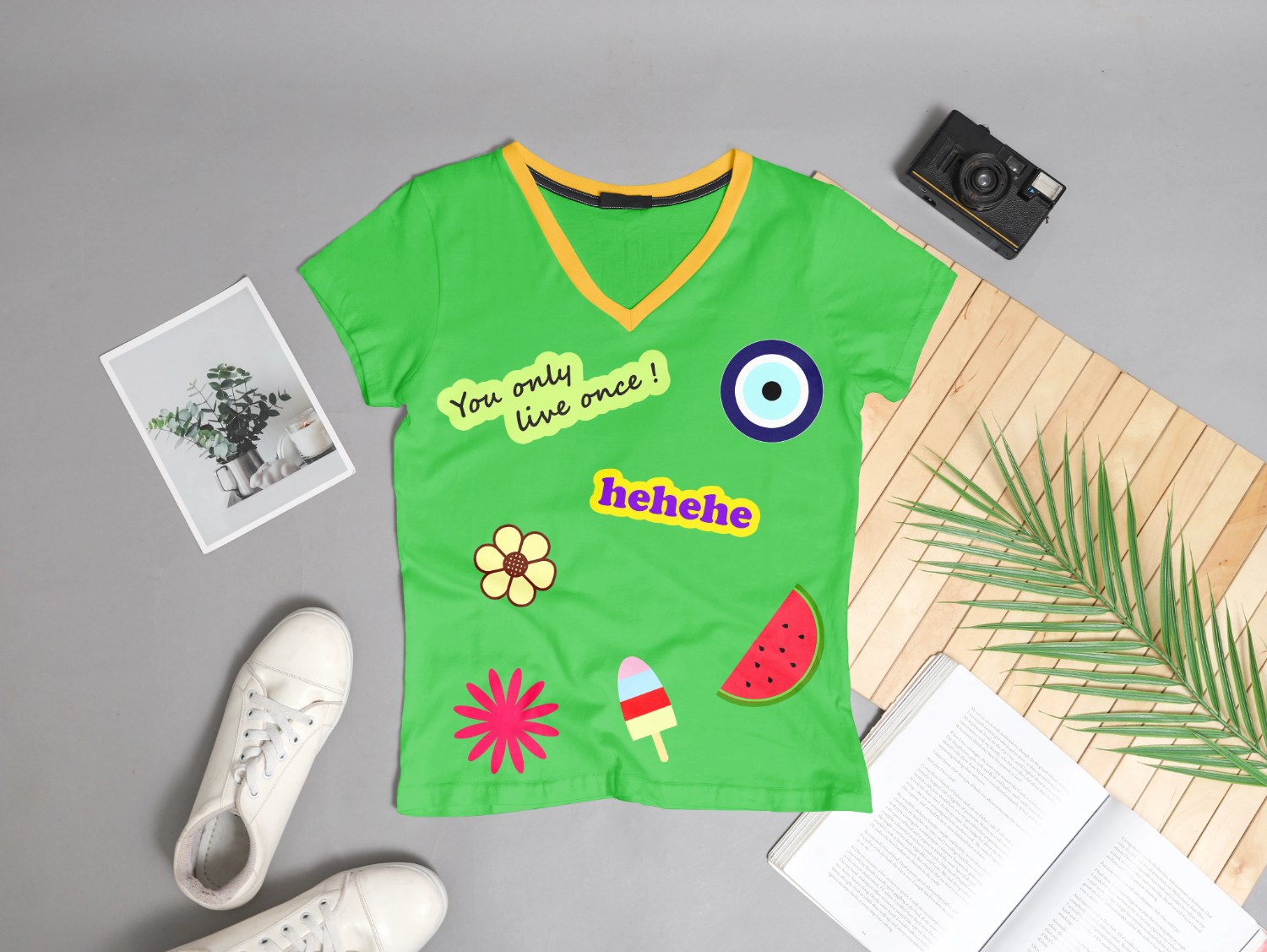 Sticker series branded t-shirt