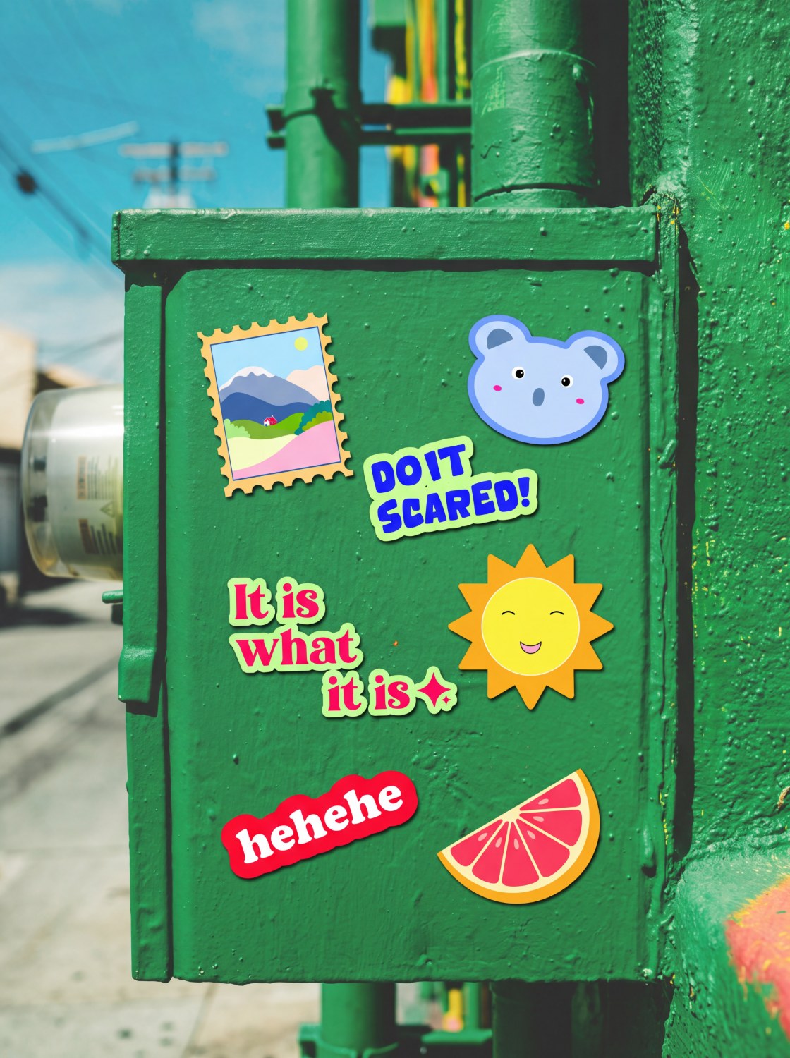 Sticker series utility box