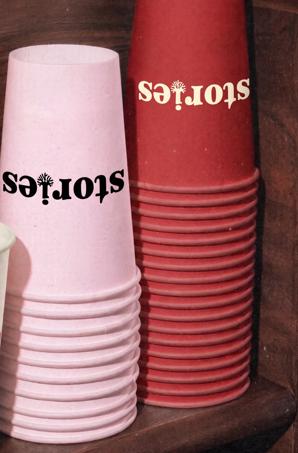 Stories branded cups
