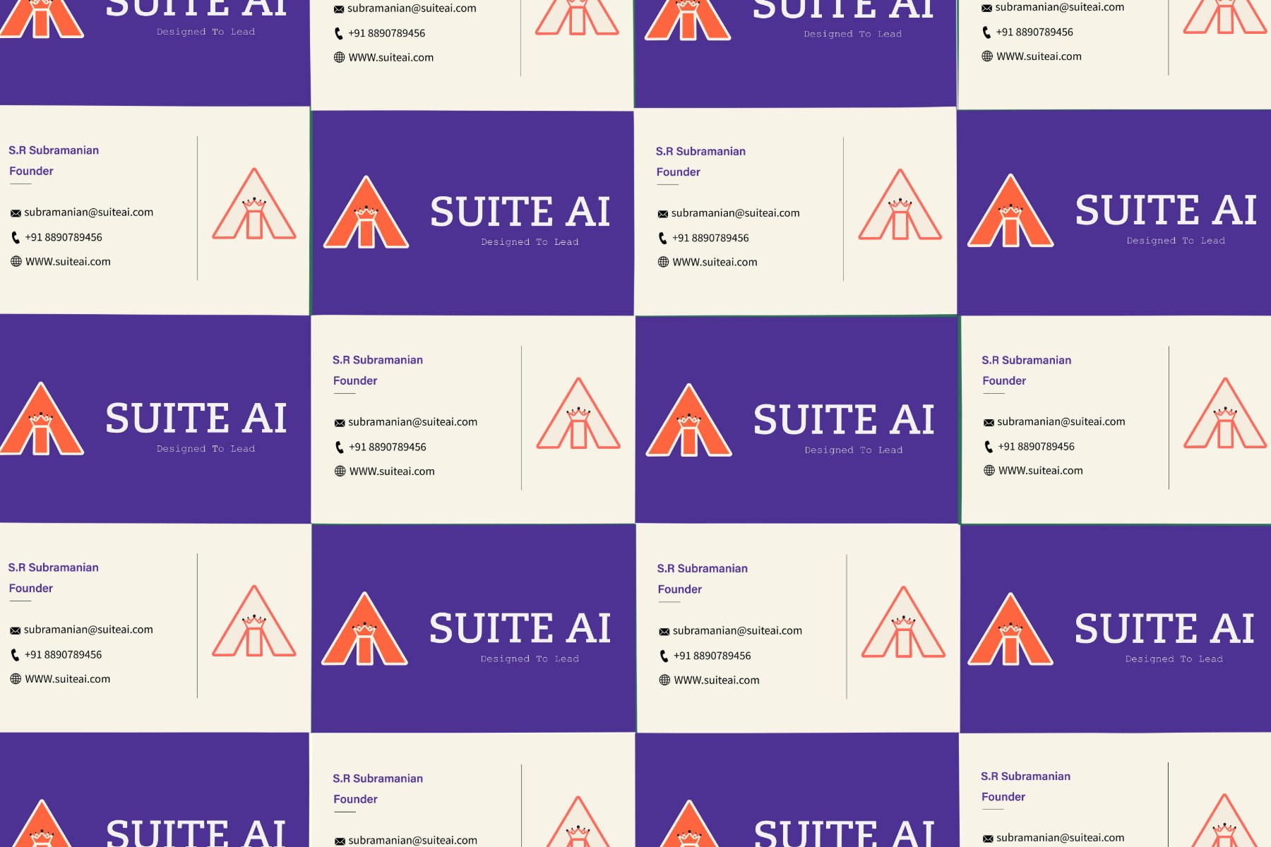 Suite AI business card system