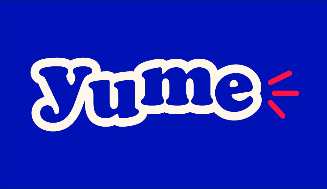 Yume brand mark, blue variant