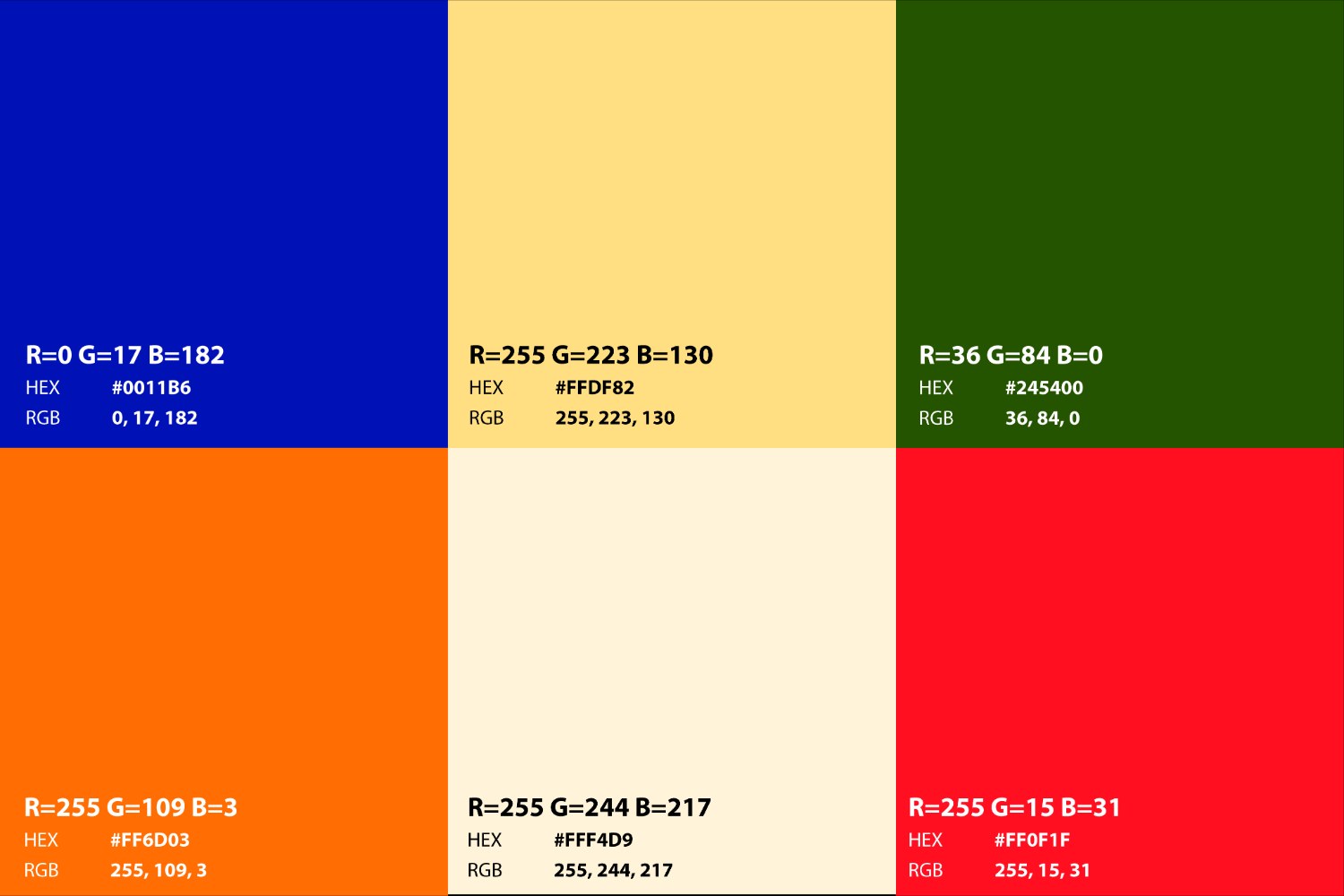 Yume brand color palette