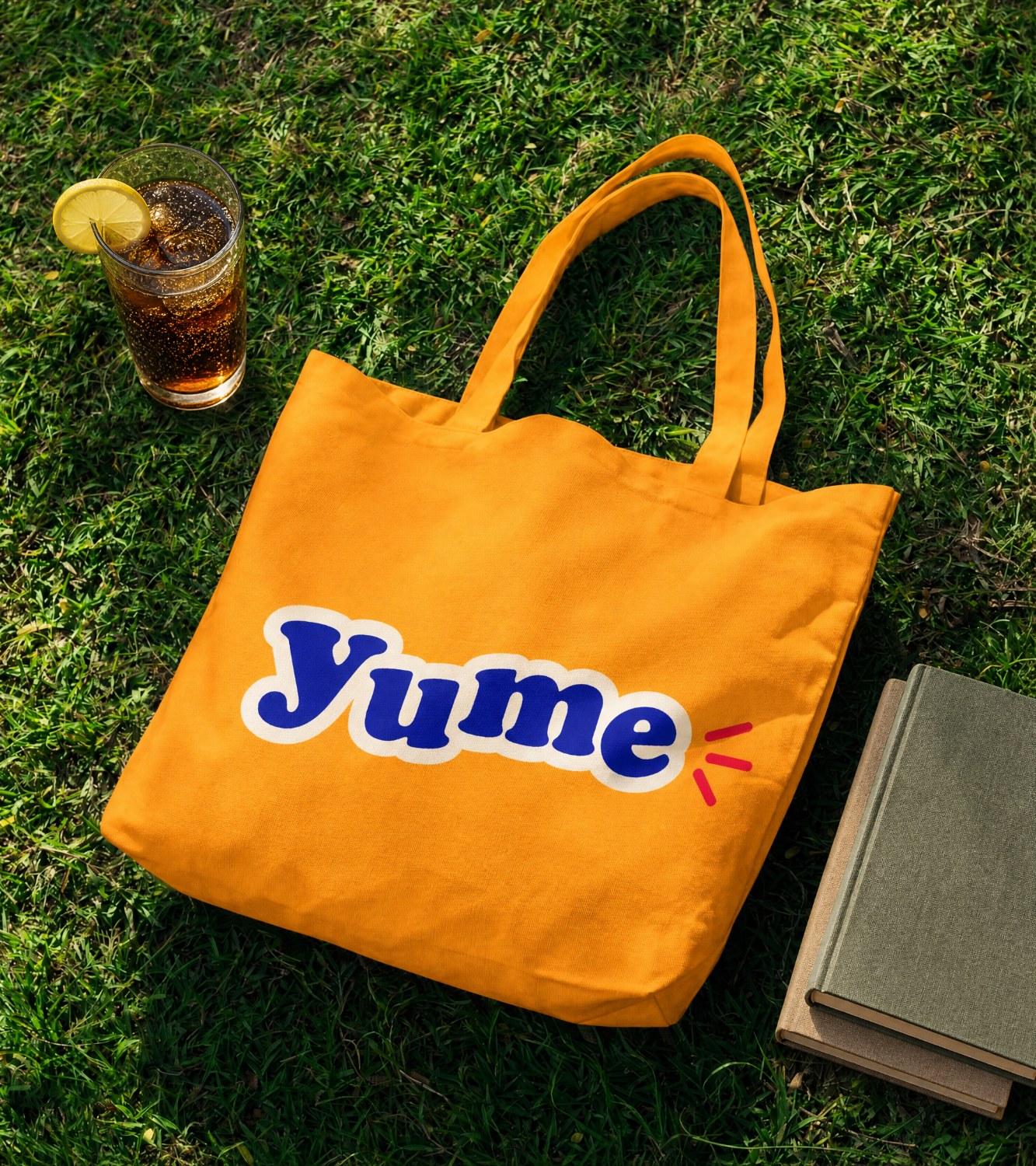 Yume branded tote bag, orange
