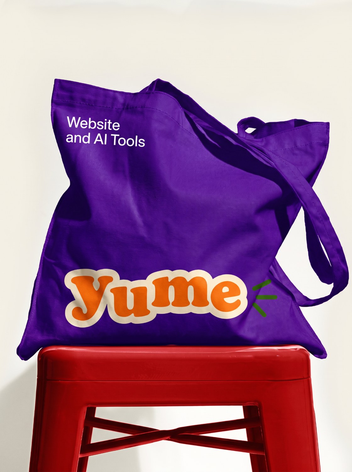 Yume branded tote bag, purple
